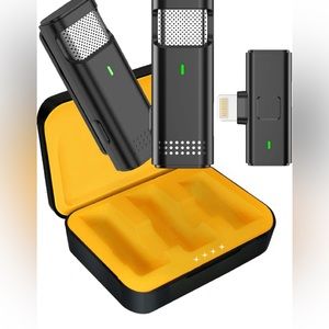 Wireless Lavalier Microphone Set for iPhone iPad 2 Transmitters NEW